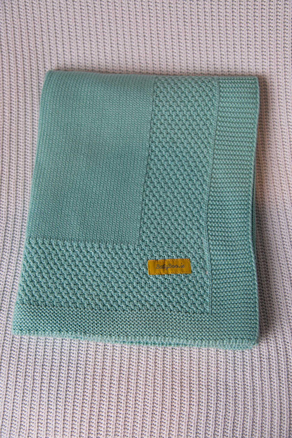 Large Cursive Personalised Organic Cotton BlankieBoo baby blanket