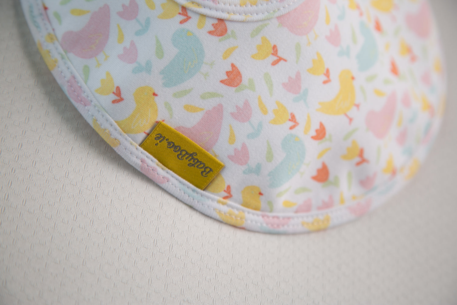Spring chicks organic cotton LittleBoo baby bib