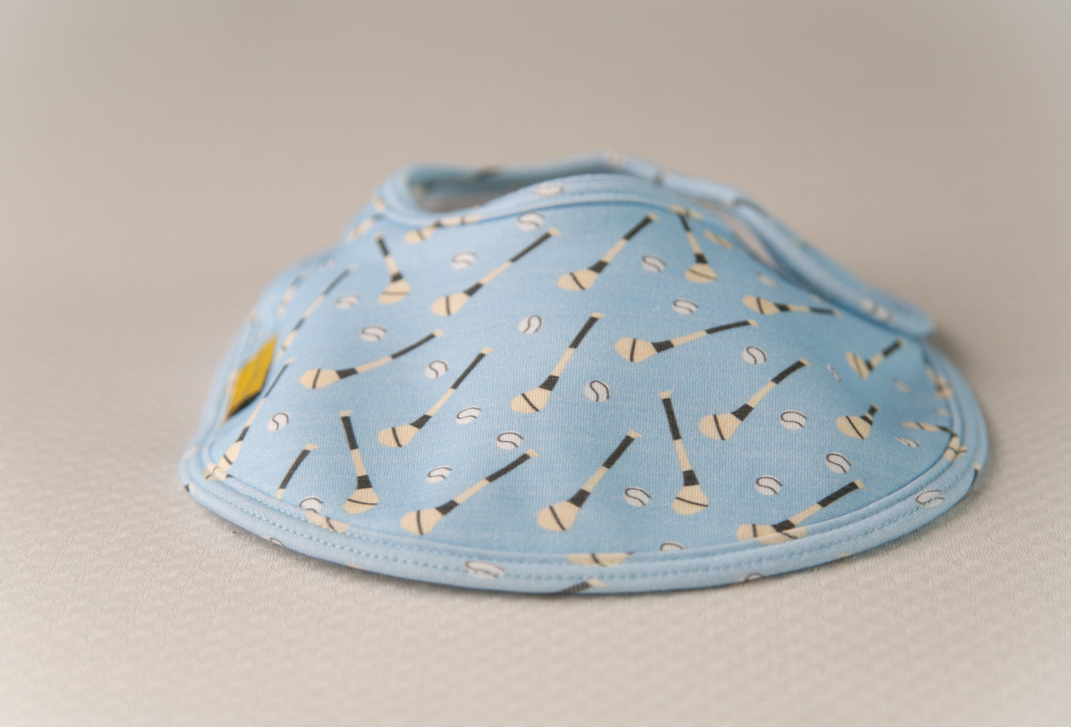 Baby Blue GAA organic cotton LittleBoo baby bib