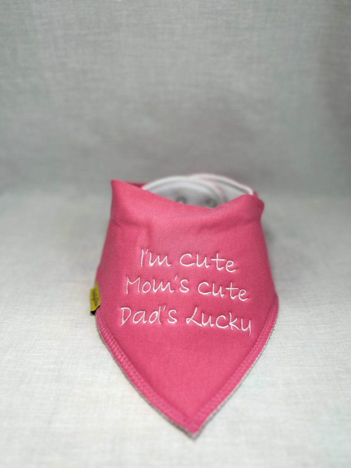 Dad's lucky organic cotton DribbleBoo bandana bib