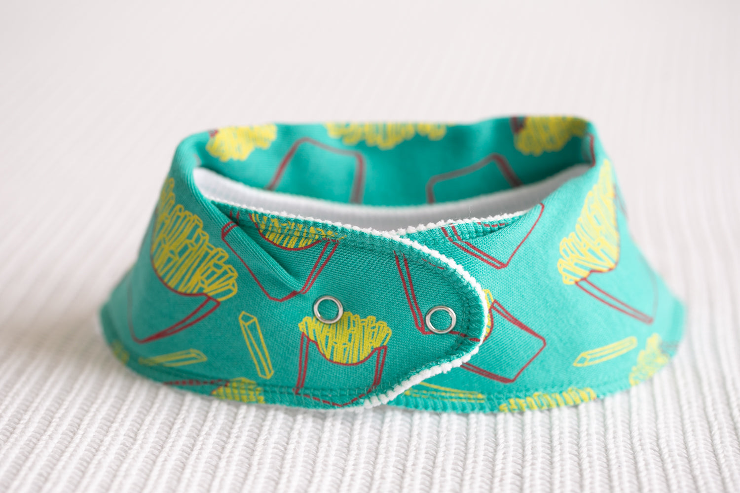 Fries please organic cotton bandana bib