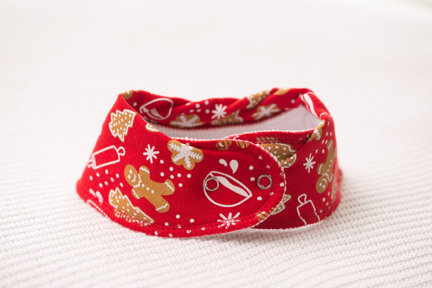 Baking for Santa organic cotton DribbleBoo bandana bib