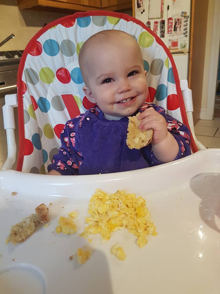 Purple Tessie tractors YummyBoo feeding bib