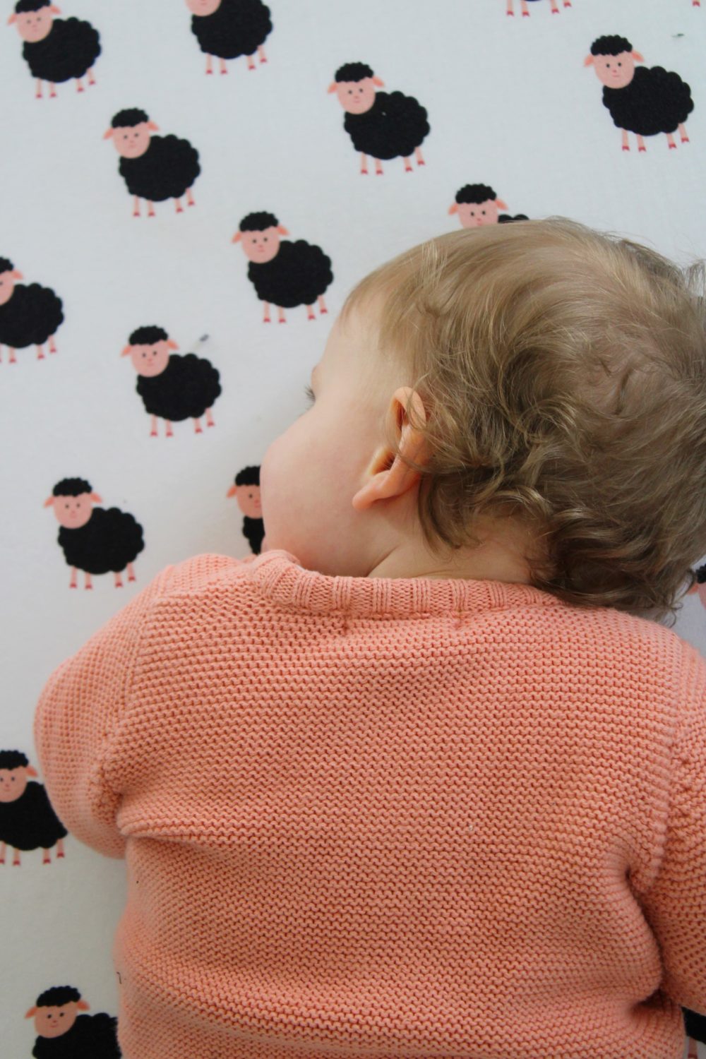 Sally sheep organic cotton BeddyBoo fitted sheet
