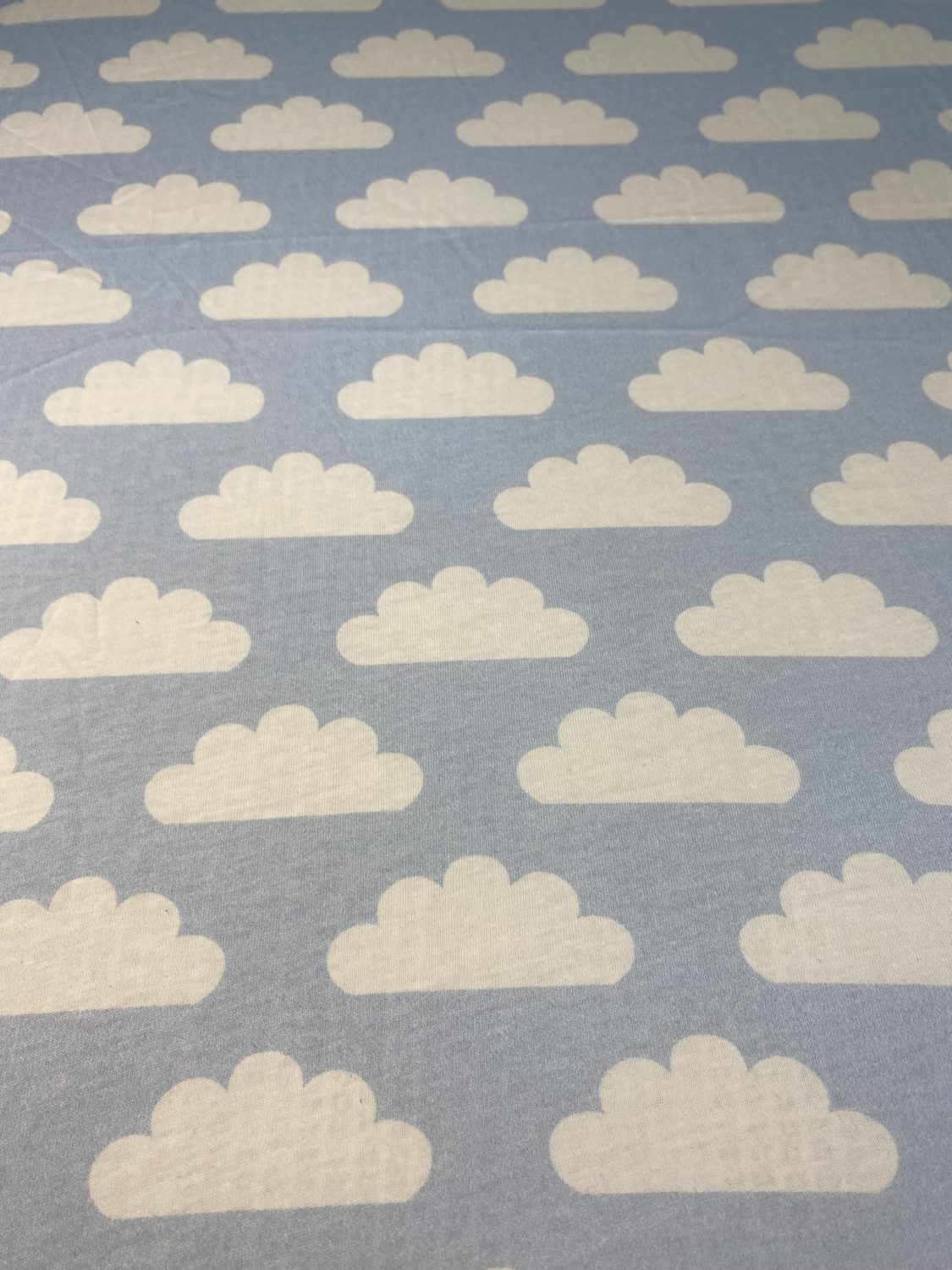 Up in the blue clouds organic cotton BeddyBoo fitted sheet