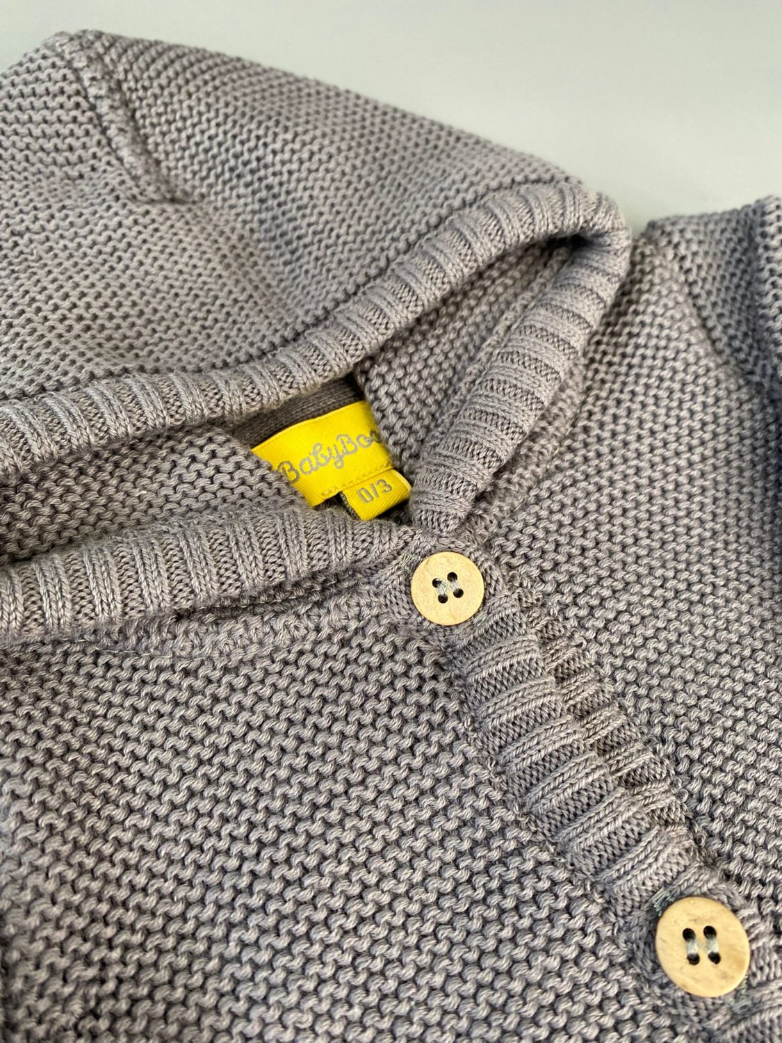 Charcoal organic cotton hoodie