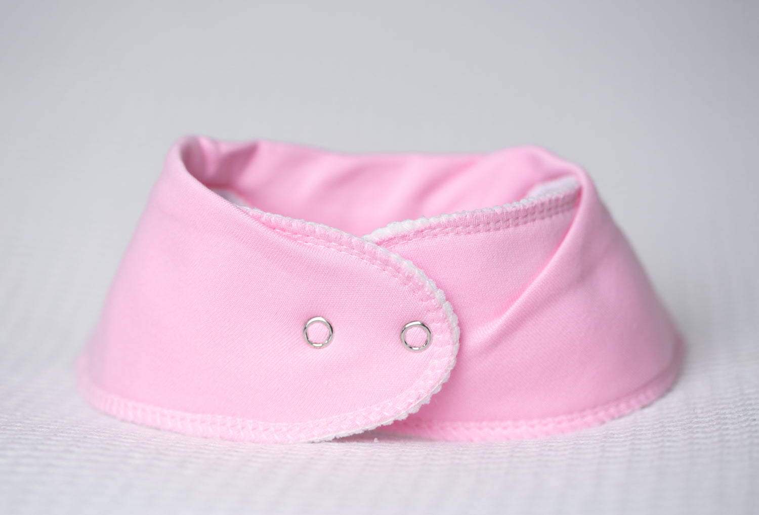 Just Candyfloss pink organic cotton DribbleBoo bandana bib