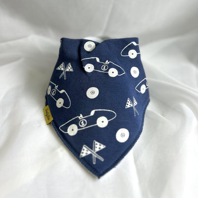 Formula 1 fan organic cotton DribbleBoo bandana bib