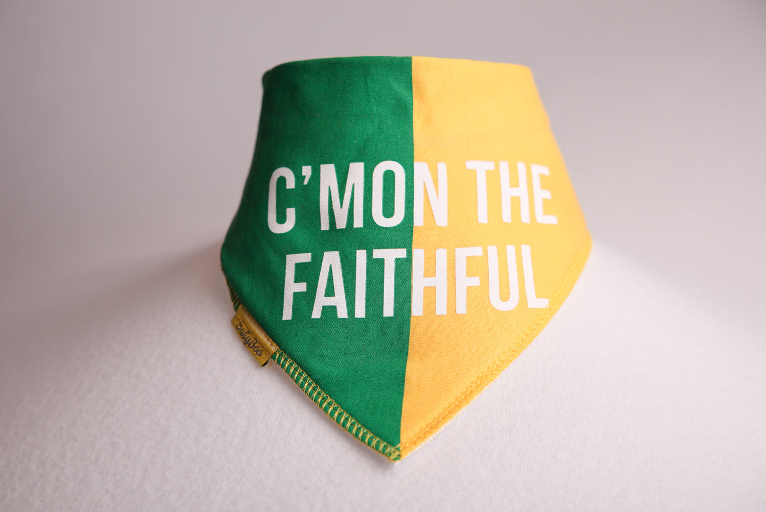 Offaly GAA organic cotton DribbleBoo bandana bib