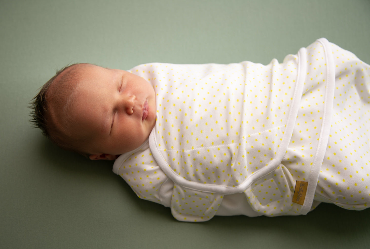 Lemon stars organic cotton SwaddleBoo