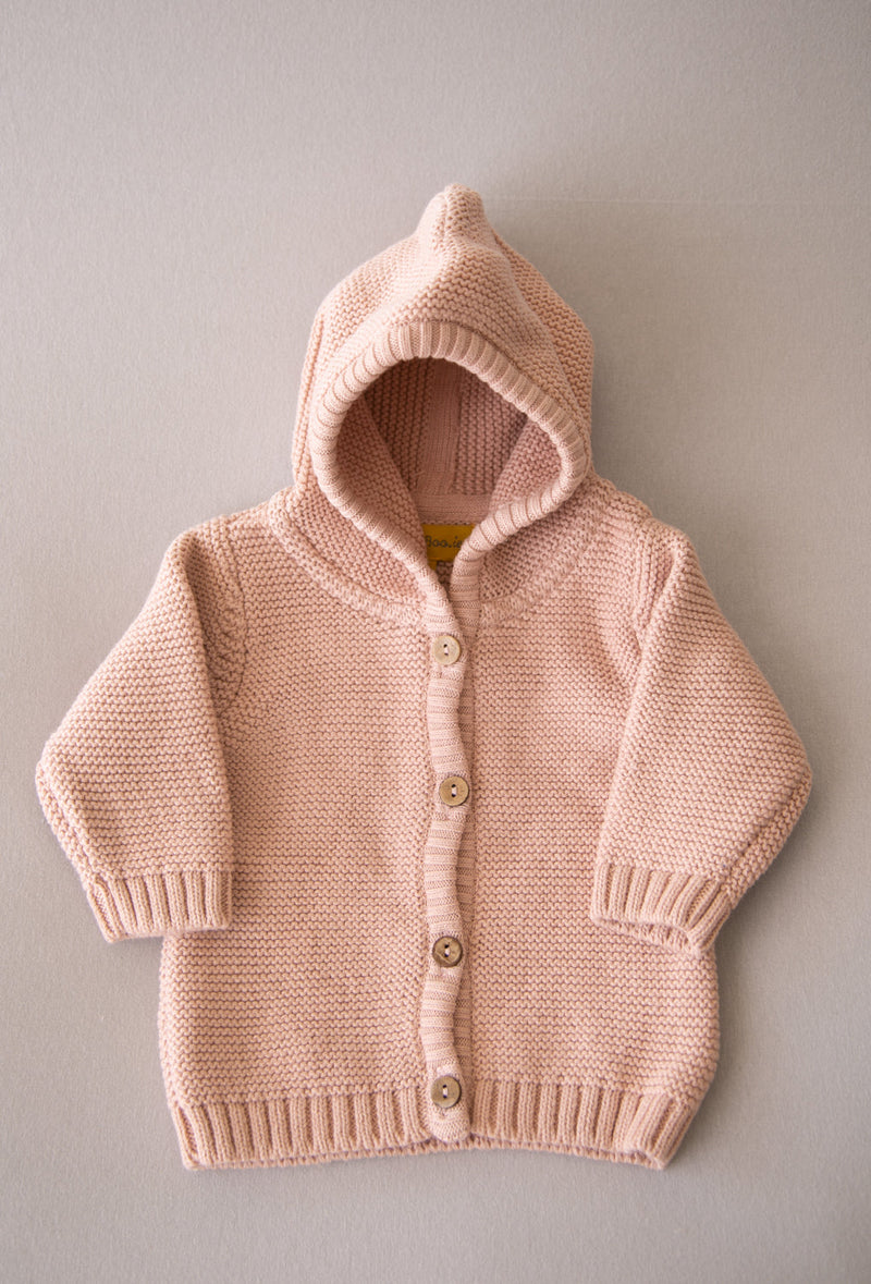 Cute Bunny Organic Cotton Hoodie Cardigan