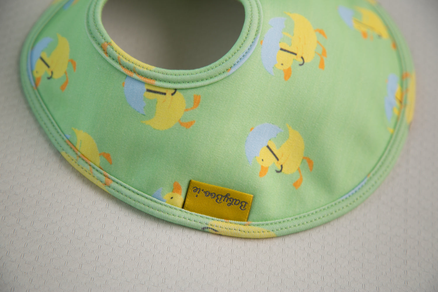 Waddling Ducks organic cotton LittleBoo baby bib