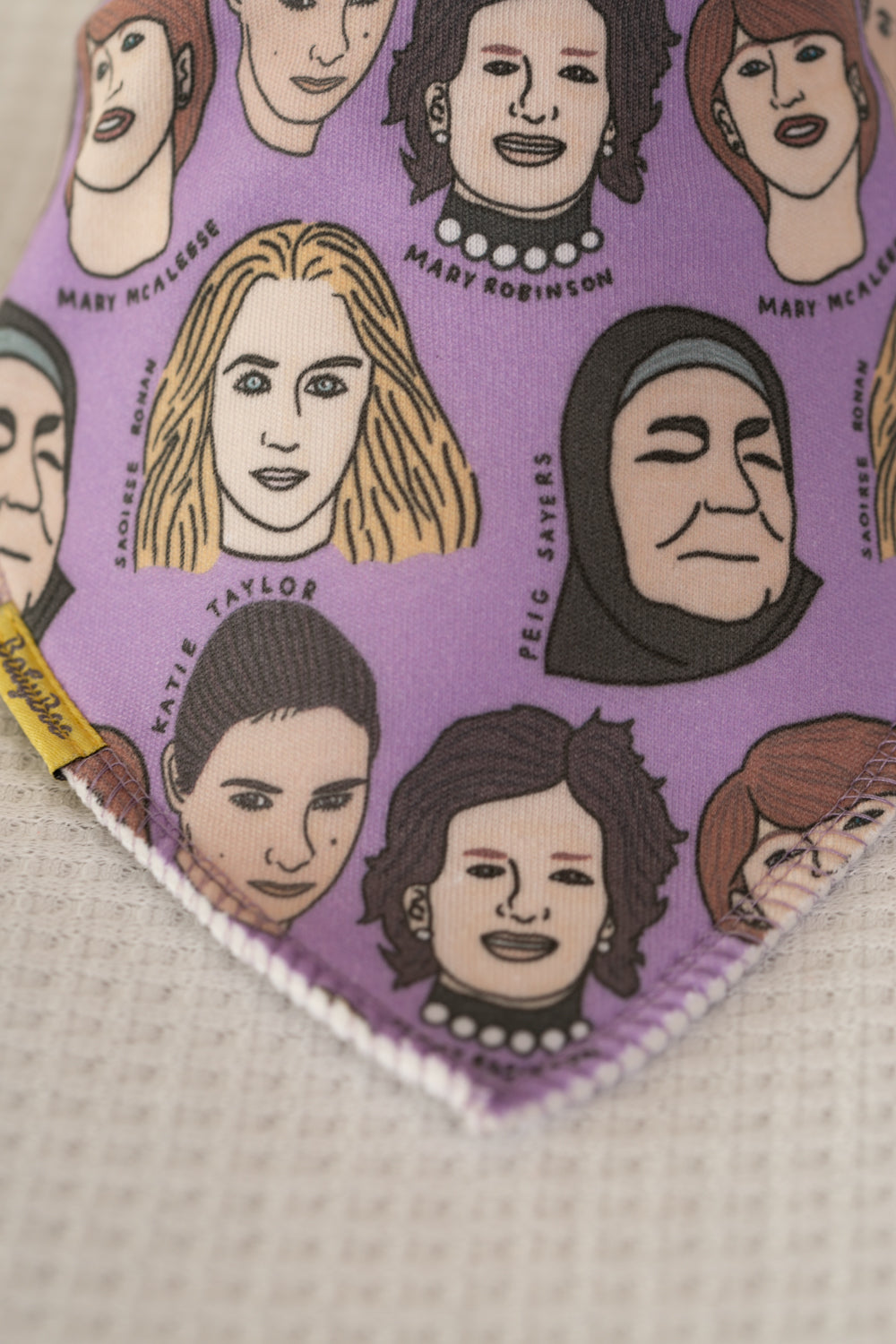 Irish female icons organic cotton DribbleBoo bandana bib