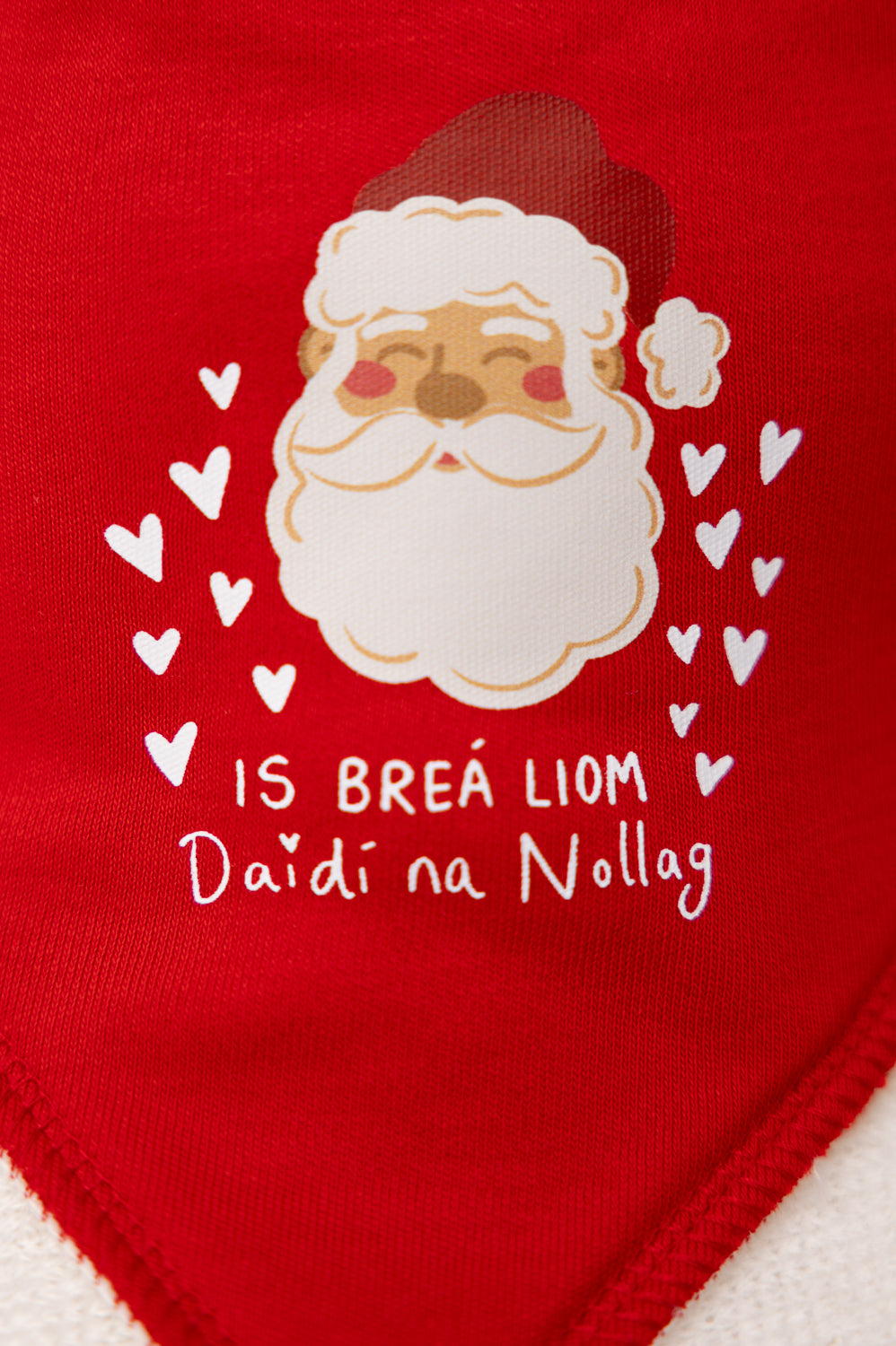 Is breá liom Daidí na Nollag organic cotton DribbleBoo bandana bib