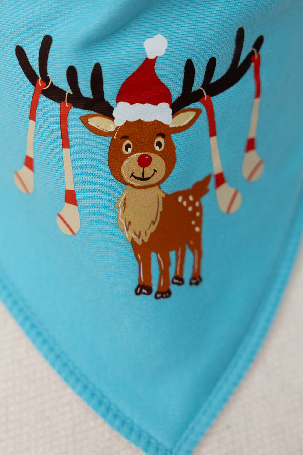 Christmas Camán organic cotton DribbleBoo bandana bib