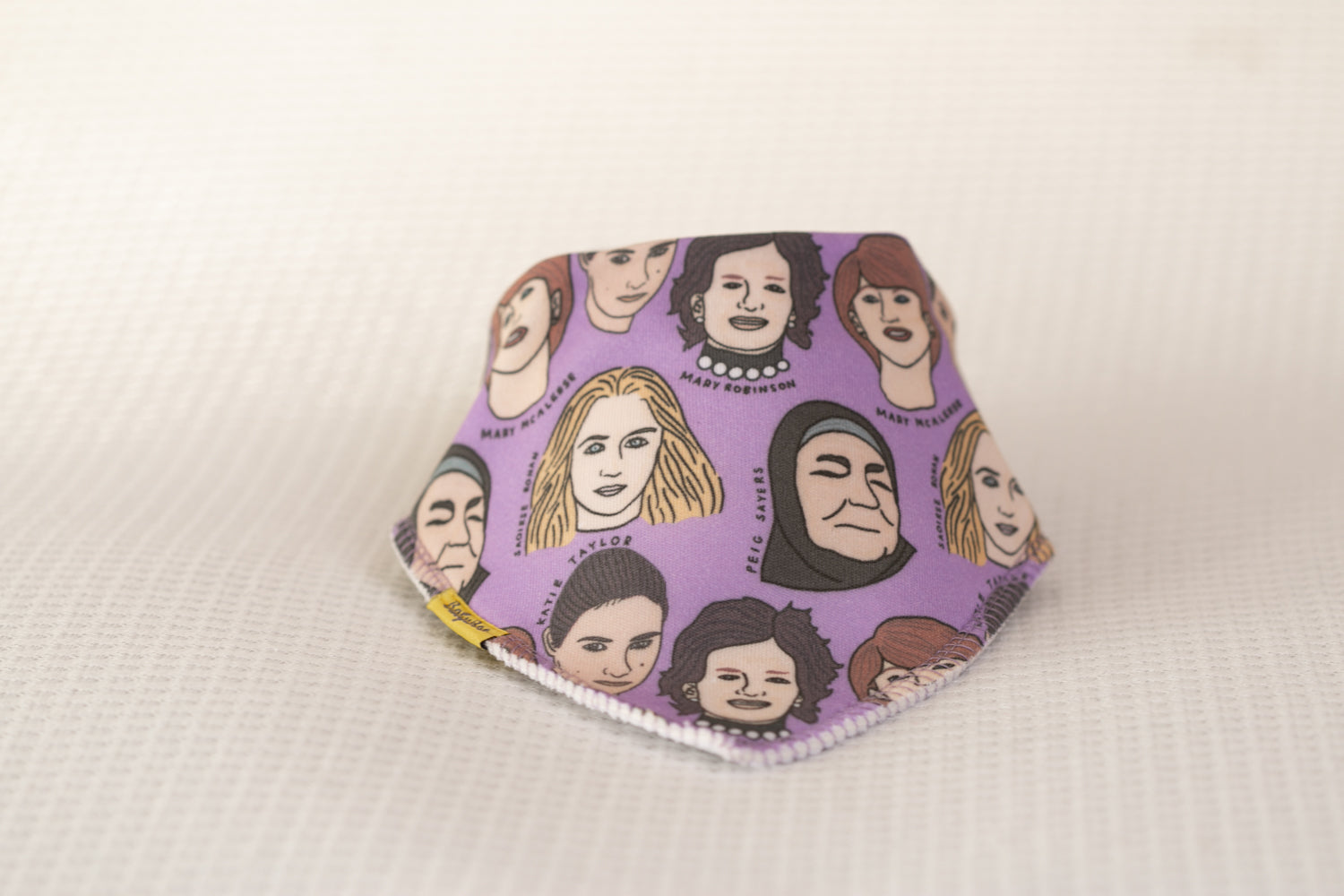 Irish female icons organic cotton DribbleBoo bandana bib