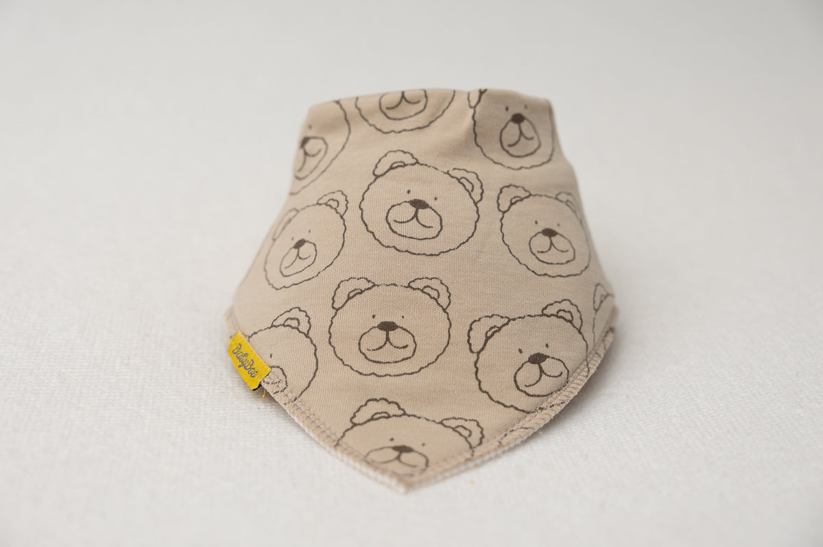 Little Ted organic cotton DribbleBoo bandana bib