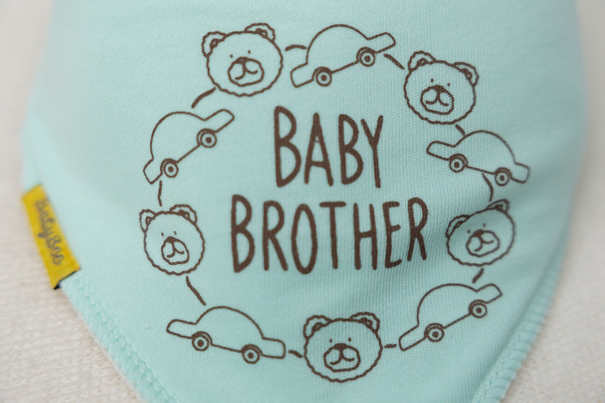 Baby Brother organic cotton DribbleBoo bandana bib