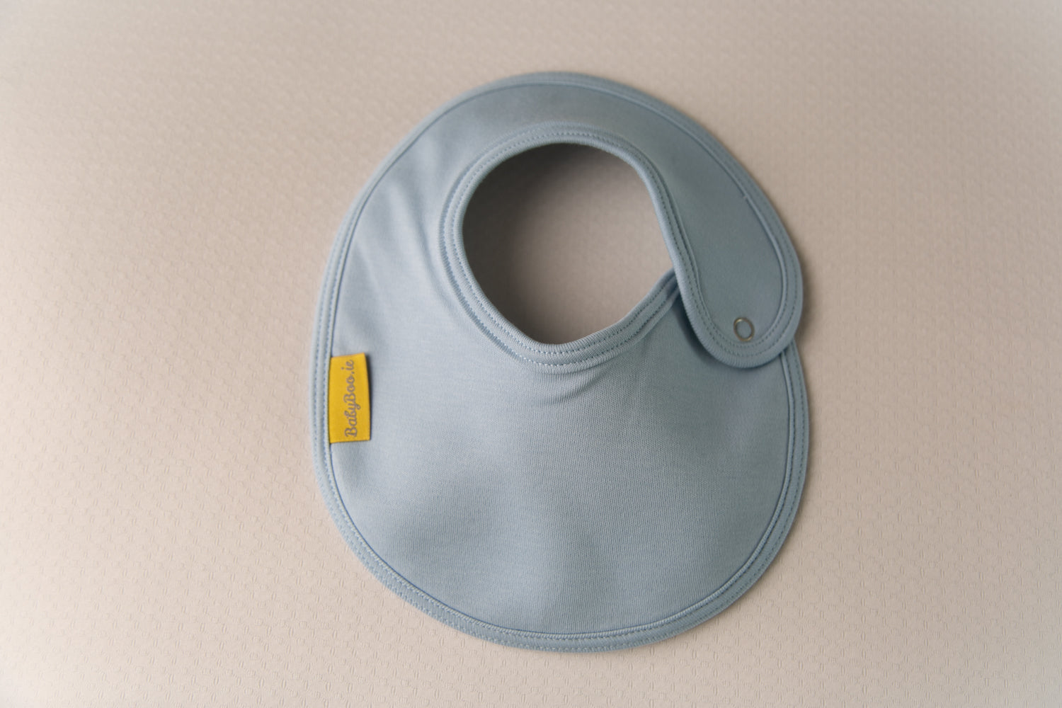 Just Pale Blue organic cotton LittleBoo baby bib