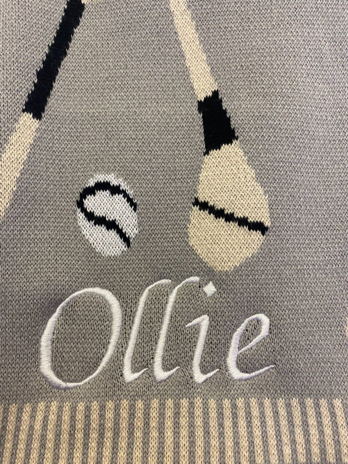 Grey organic cotton GAA mad BlankieBoo