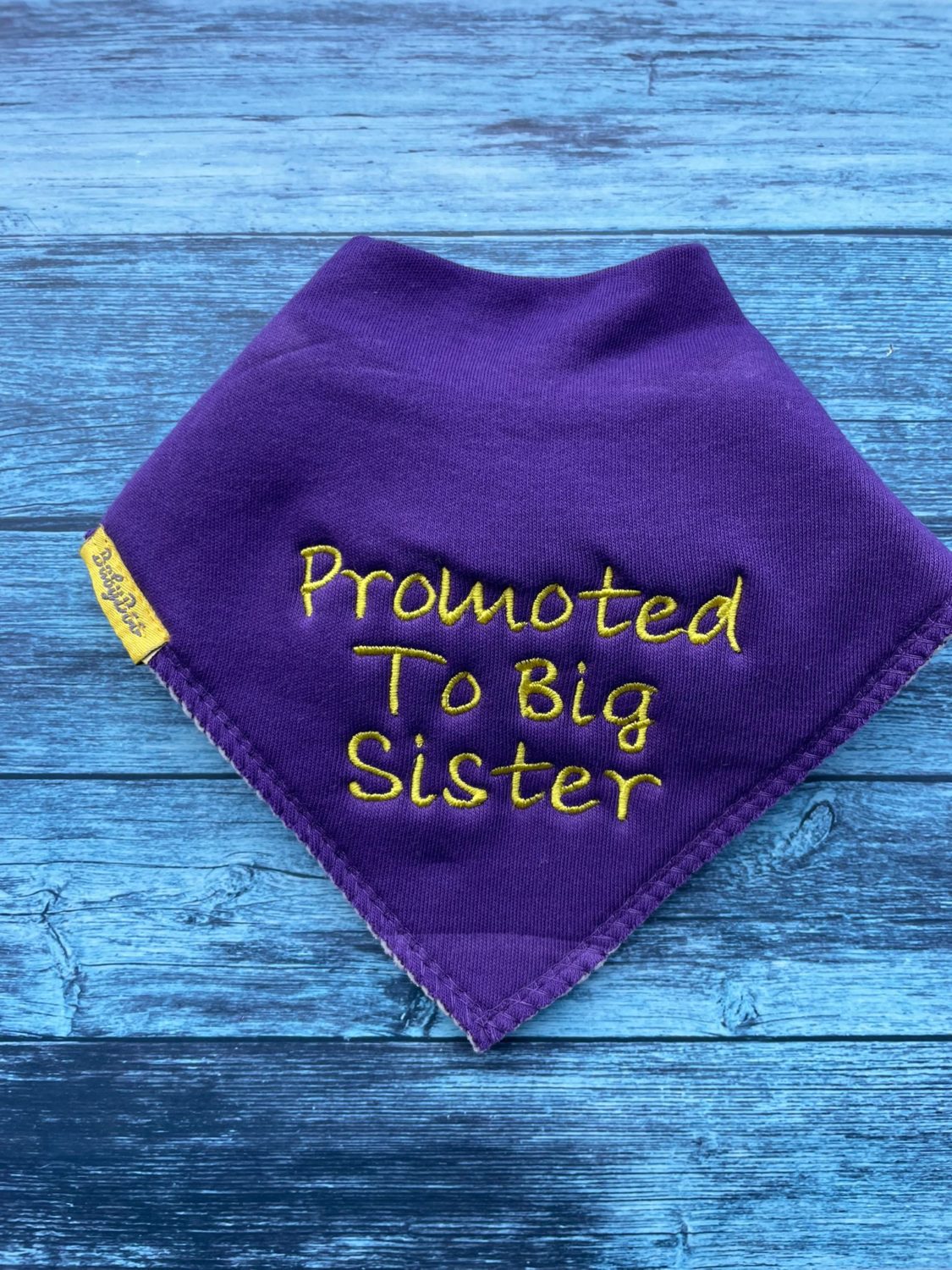Personalised organic cotton DribbleBoo bandana bib