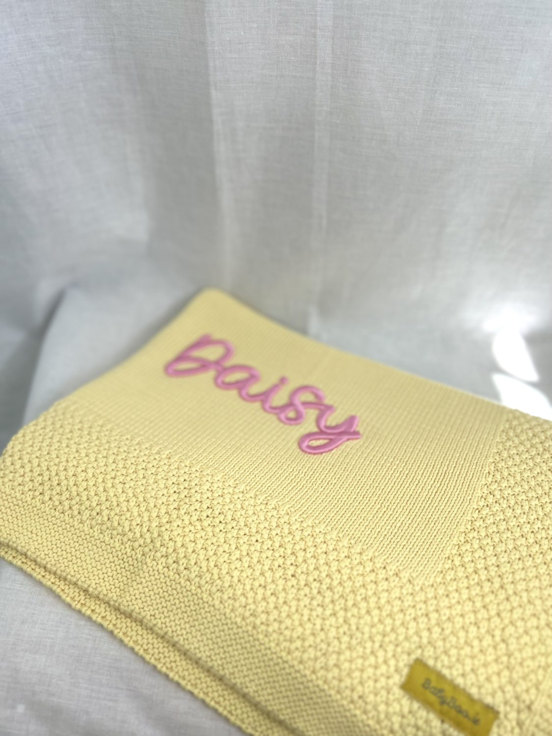 3D Puff Personalised Organic Cotton BlankieBoo baby blanket