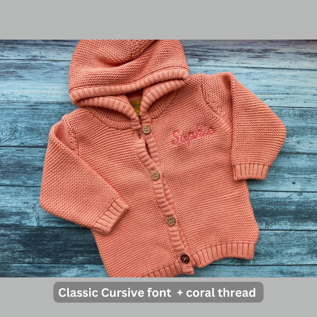 Coral organic cotton hoodie
