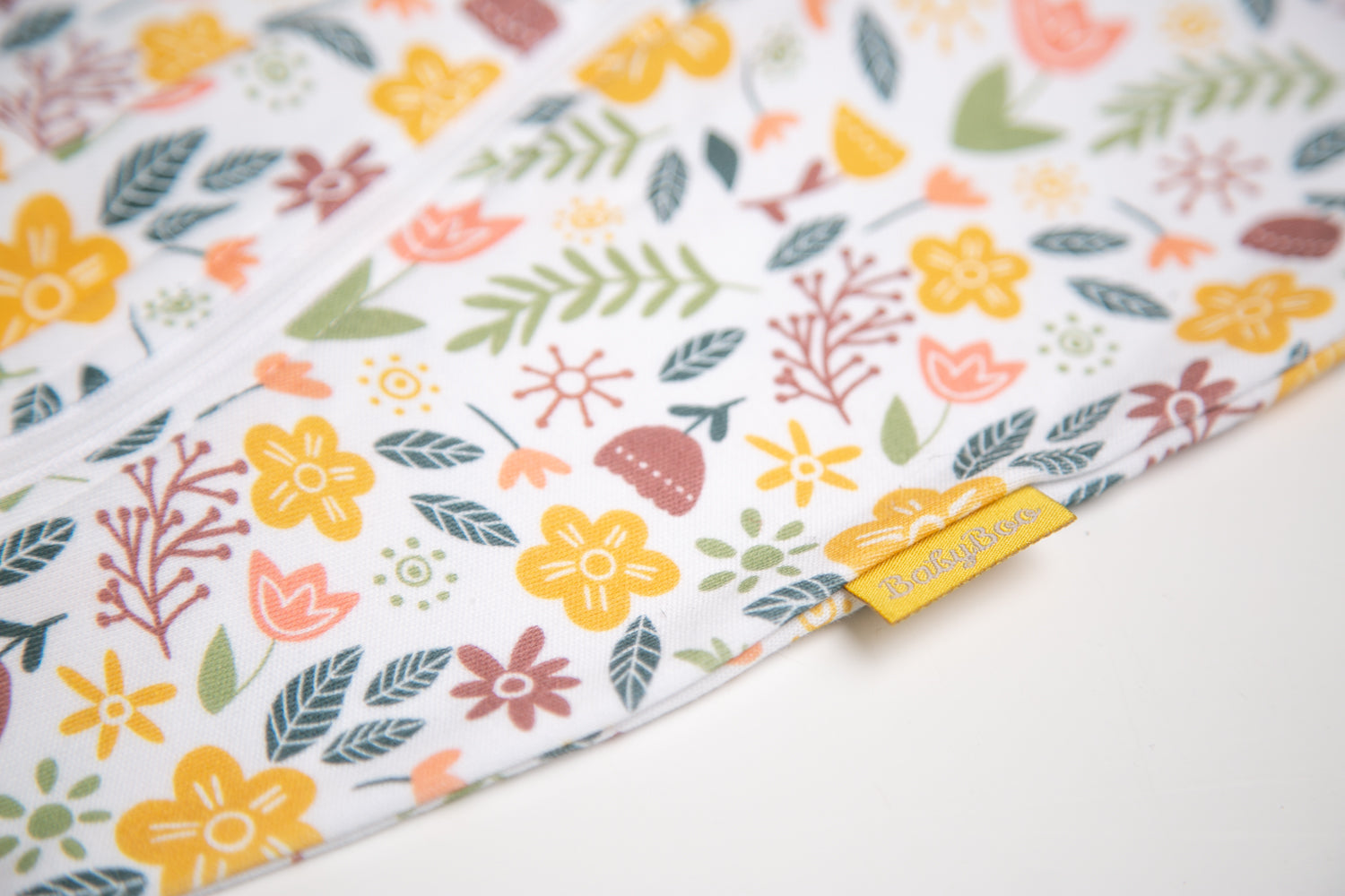 Retro Floral organic cotton ZippyBoo suit