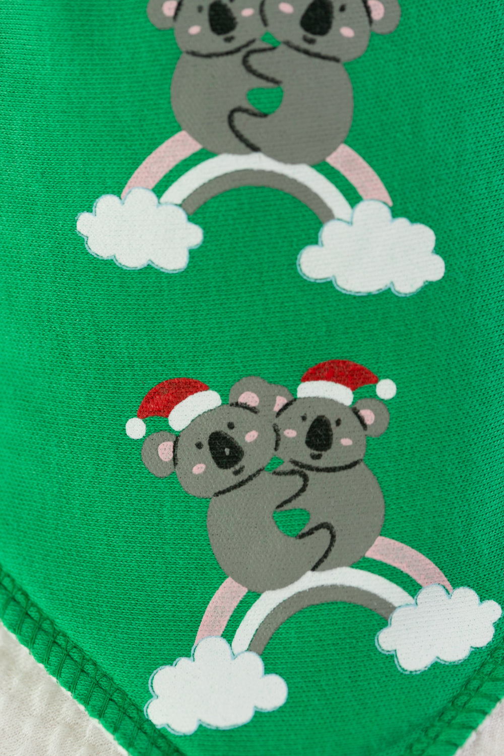 Christmas Koalas organic cotton DribbleBoo bandana bib