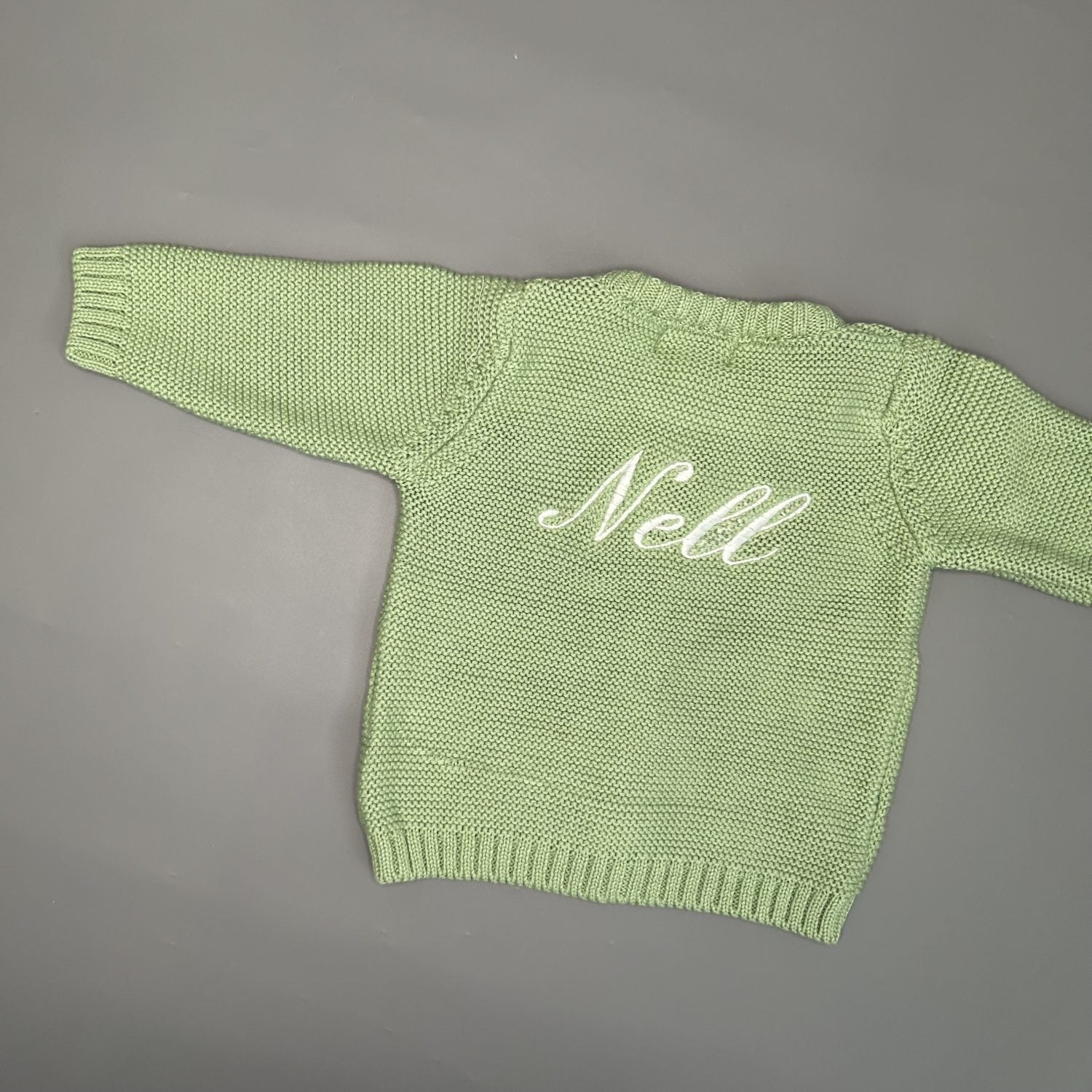 Apple organic cotton zipped cardigan