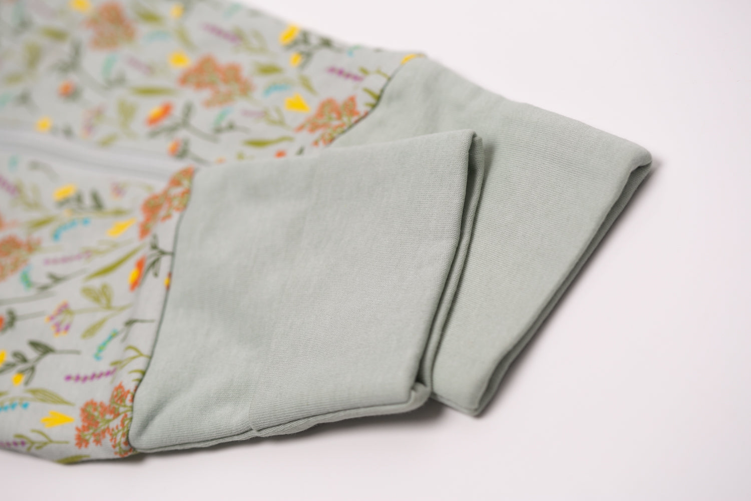 Wildflowers organic cotton ZippyBoo suit