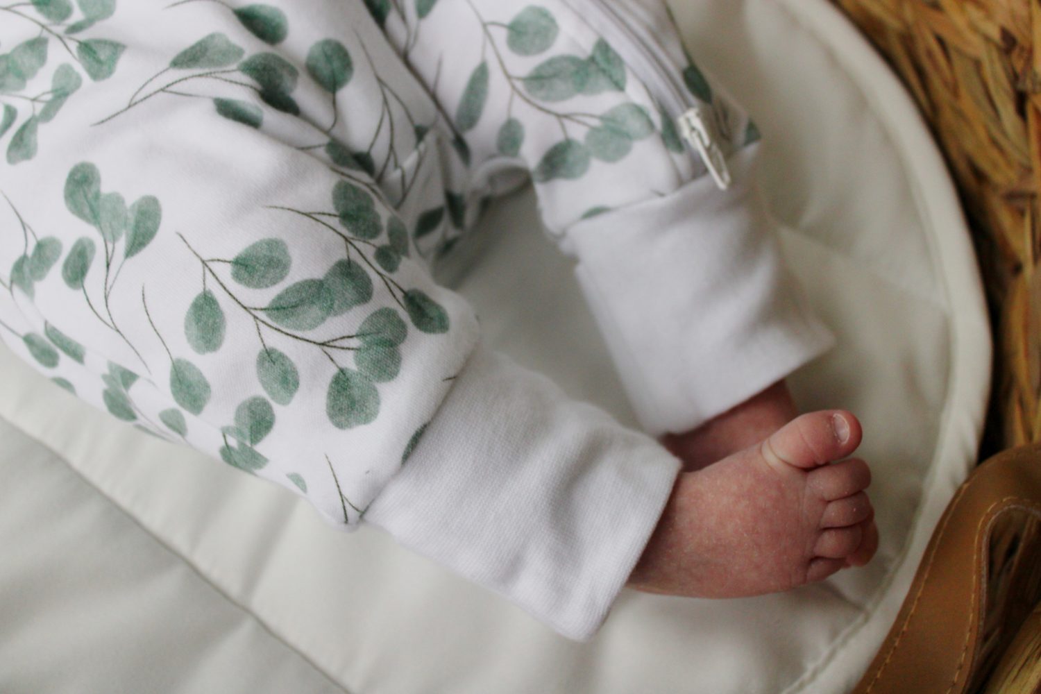 Eucalyptus organic cotton ZippyBoo suit