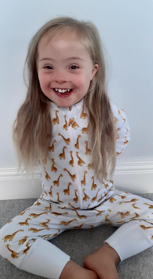 Giraffes organic cotton ZippyBoo suit