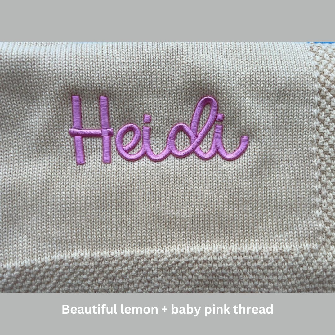 3D Puff Personalised Organic Cotton BlankieBoo baby blanket