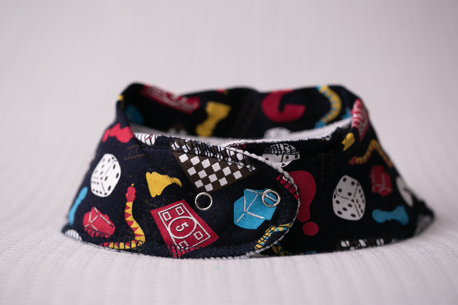 Games night organic cotton bandana bib