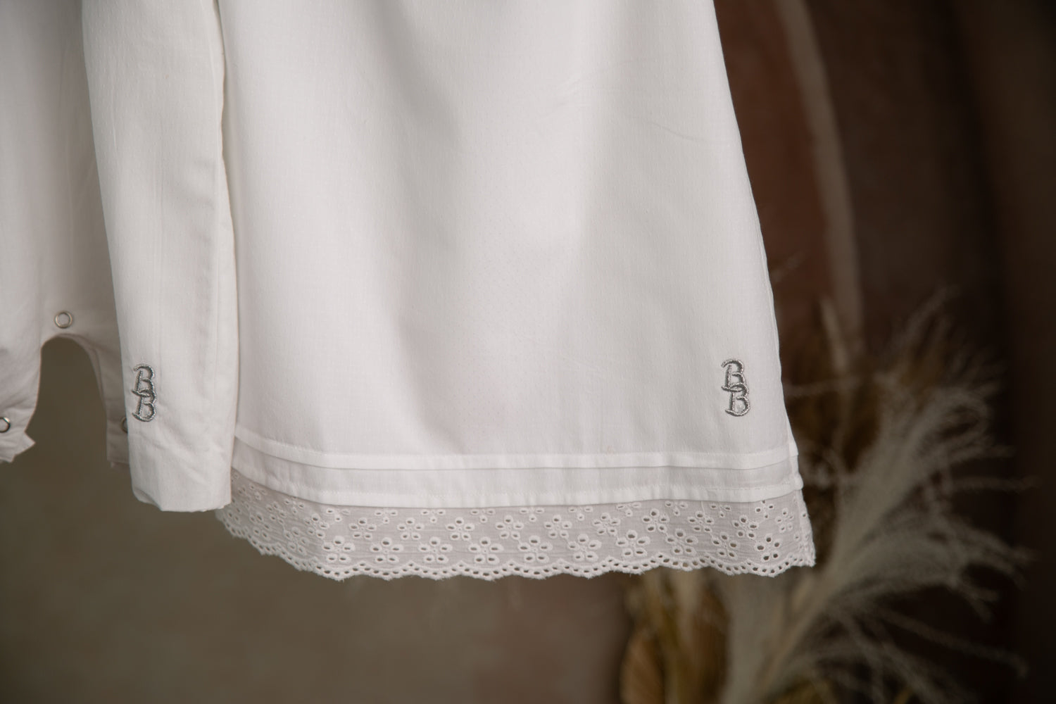 Classic style romper with detachable full length skirt (Jack)