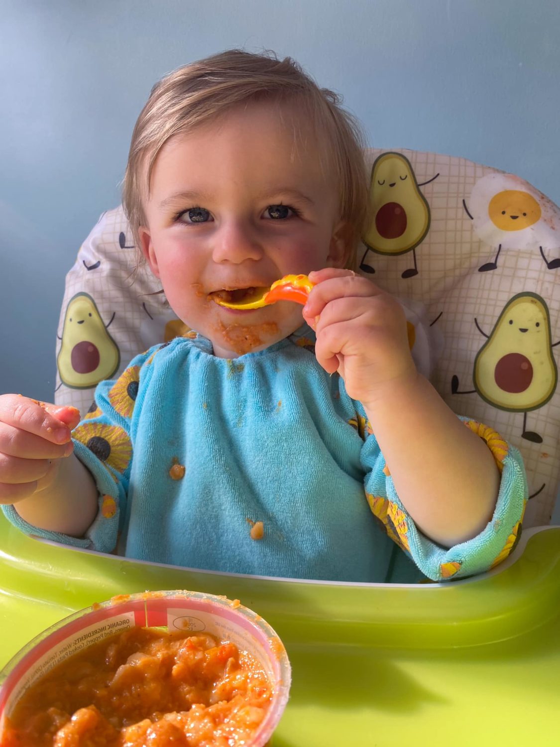 Sunny sunflowers YummyBoo feeding bib
