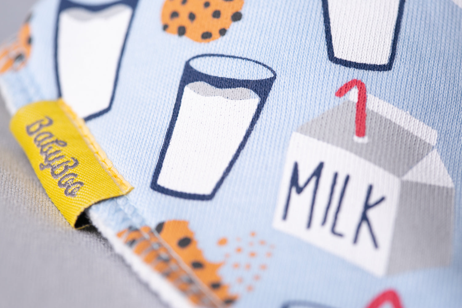 Milk & Cookies organic cotton DribbleBoo bandana bib