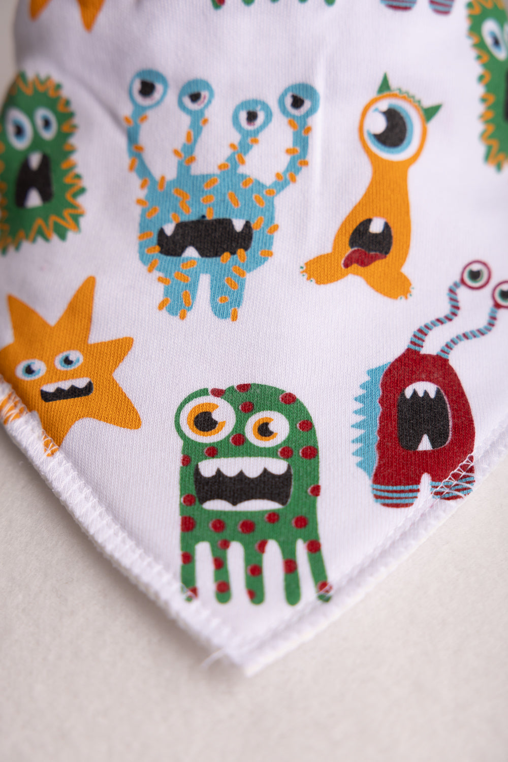 Cosmic cuties organic cotton DribbleBoo bandana bib