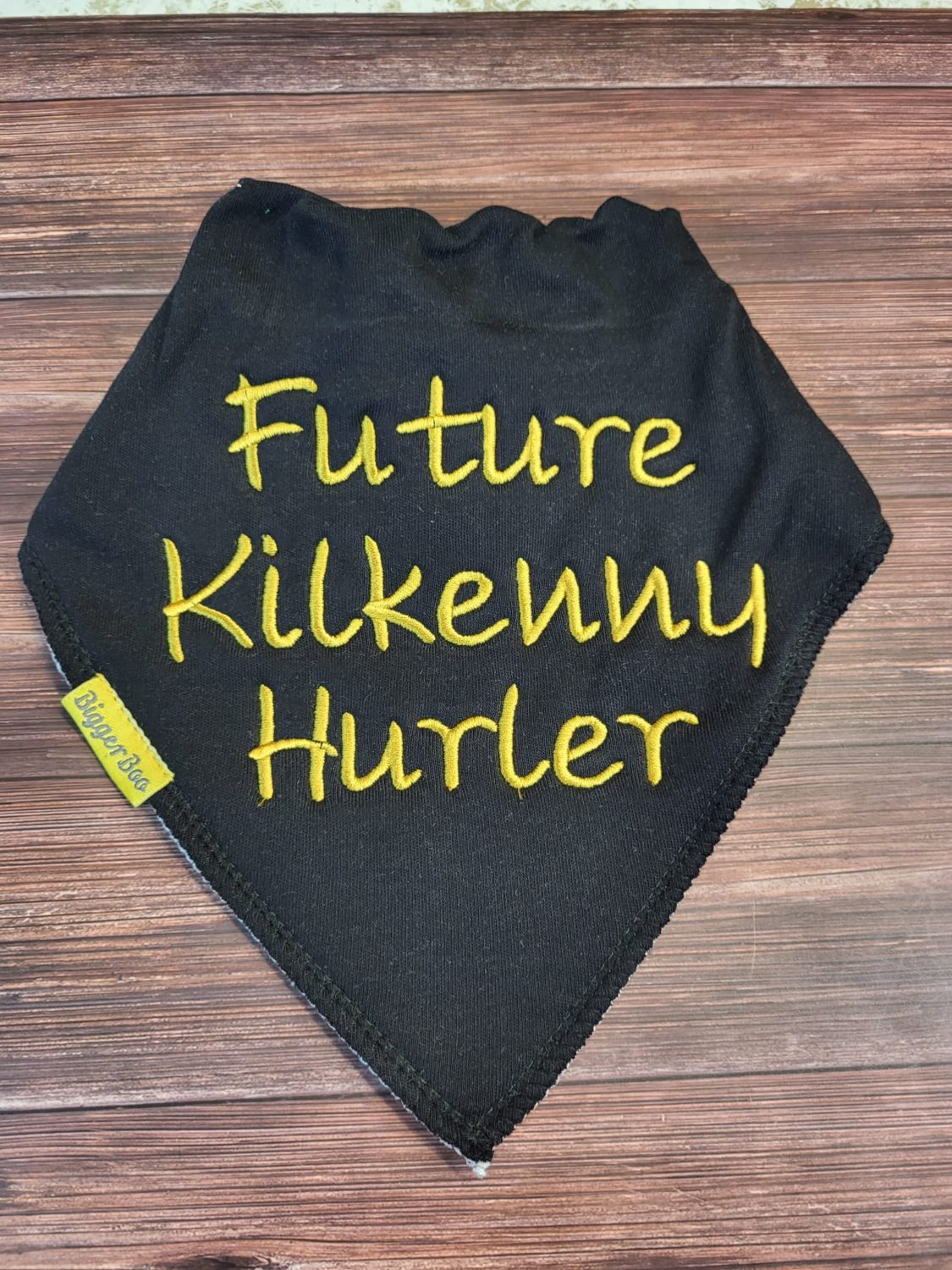 Future Kilkenny Hurler Organic Cotton DribbleBoo bandana bib