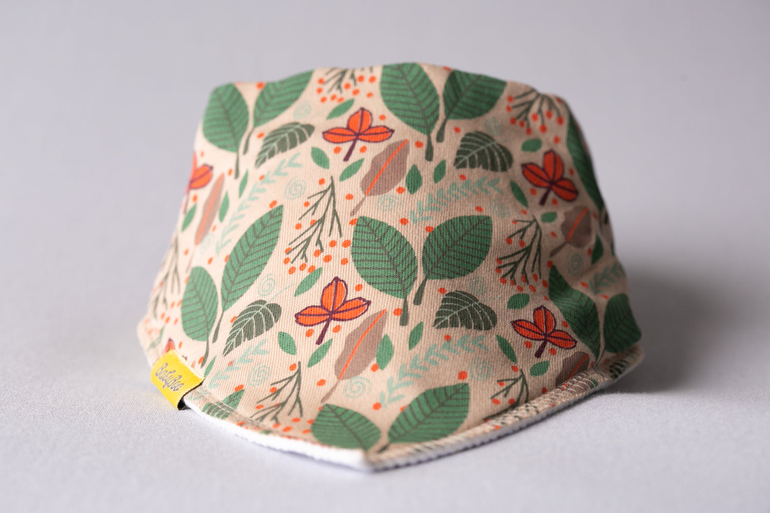 Leaves falling organic cotton DribbleBoo bandana bib