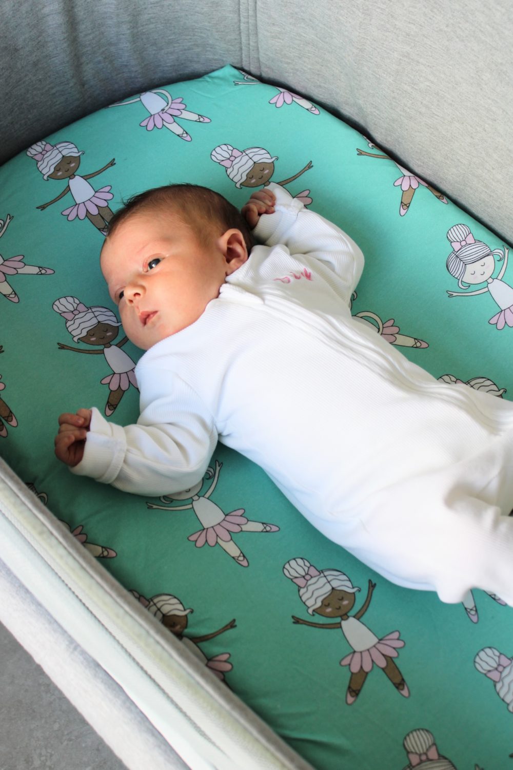 Ballerina organic cotton BeddyBoo fitted sheet