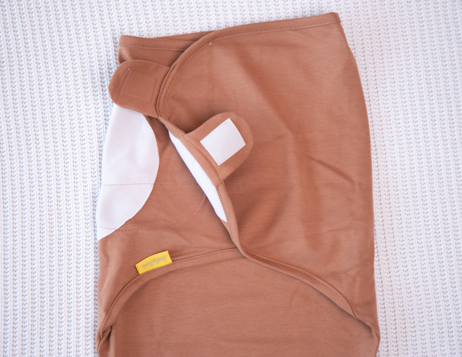 Mocha organic cotton SwaddleBoo