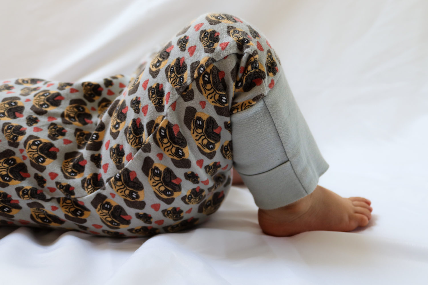 Puppy Love organic cotton ZippyBoo suit