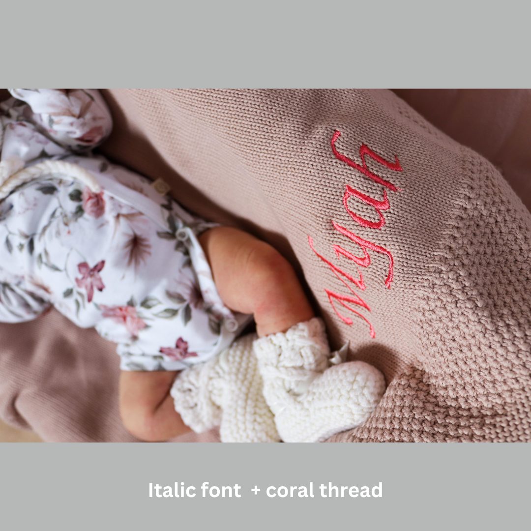 Organic cotton beautiful biscuit (Pink Beige) BlankieBoo