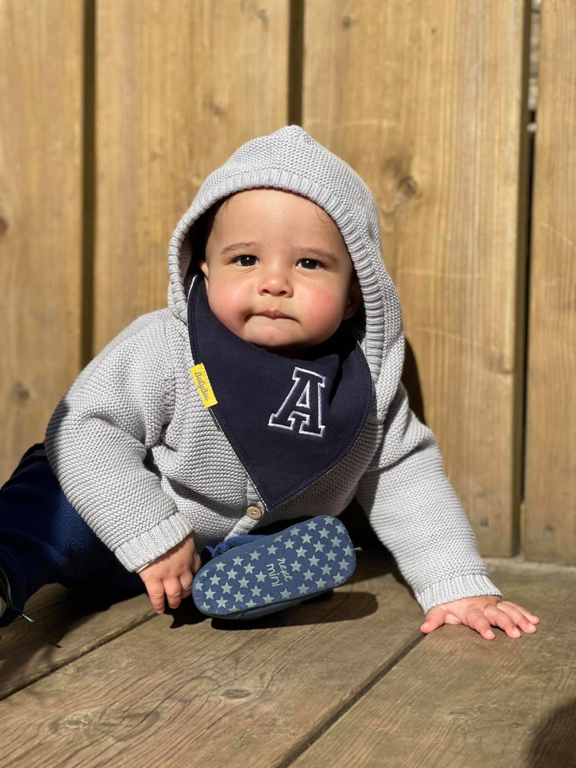 Letterman Organic Cotton DribbleBoo Bandana Bib