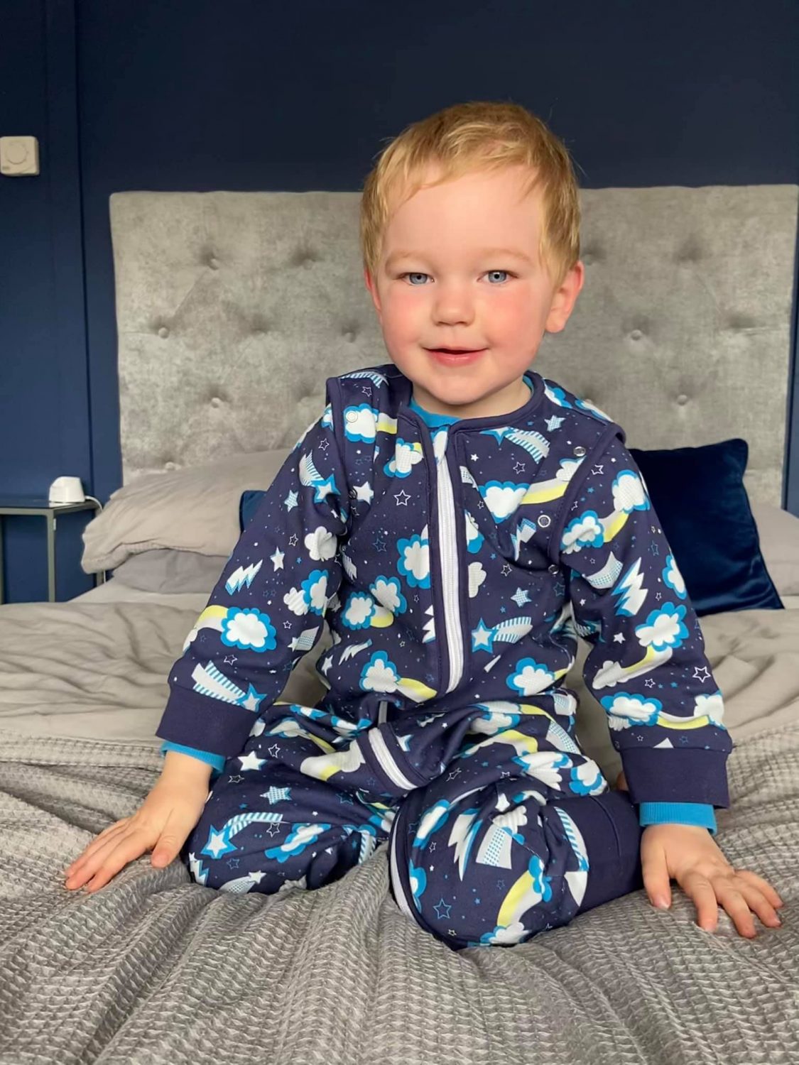 Flash organic cotton SnuggleBoo sleepsuit (1 tog)
