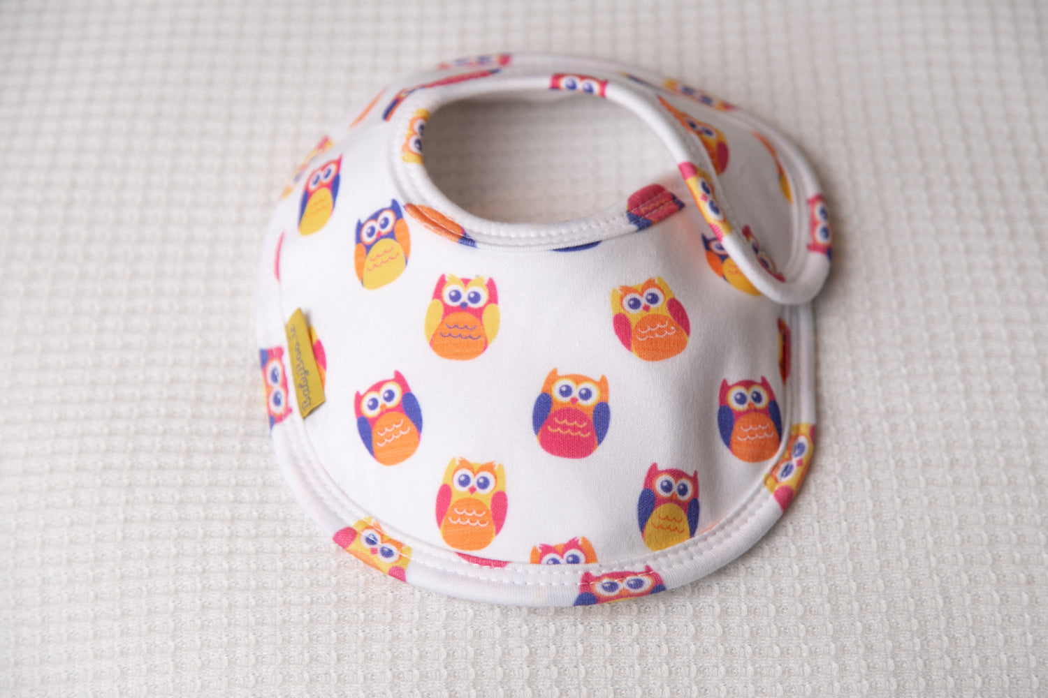 Wise owls organic cotton LittleBoo baby bib