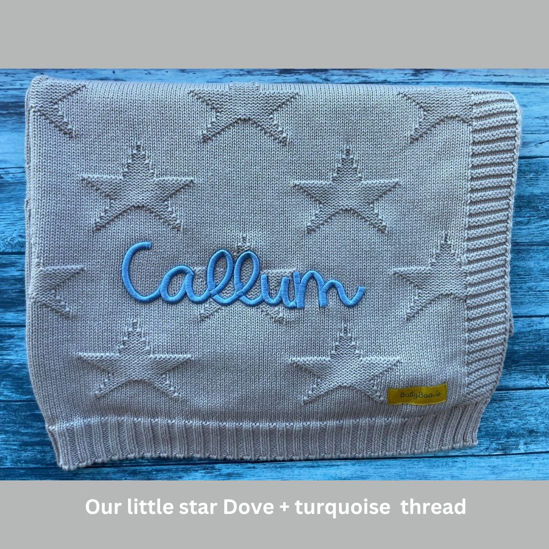 3D Puff Personalised Organic Cotton BlankieBoo baby blanket