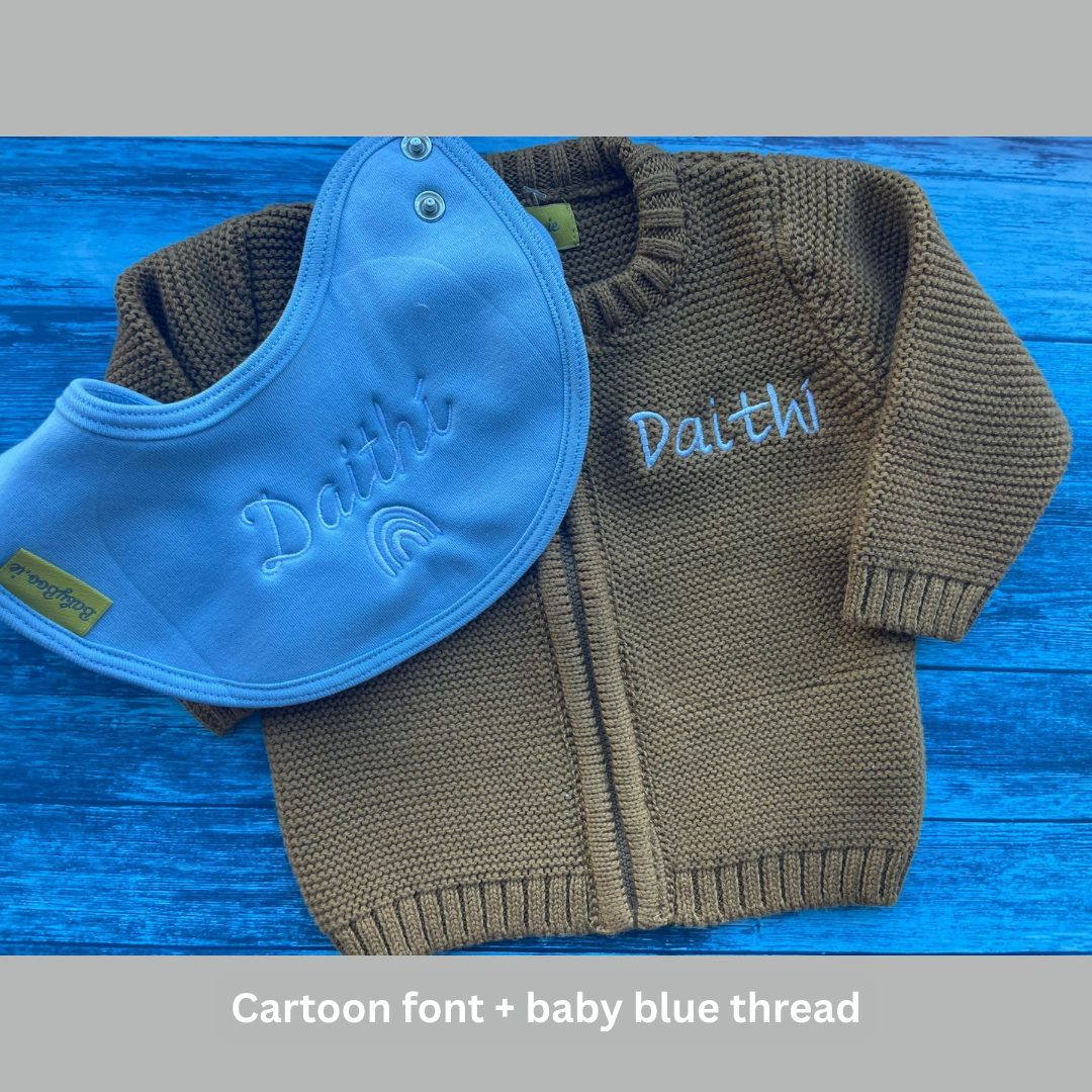 Golden organic cotton zipped cardigan